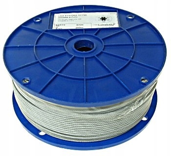 Pozinkovaná Oceľová Šnúra S Pvc Opletením 3.0 MM 6*7 200 Mb 200 Mb