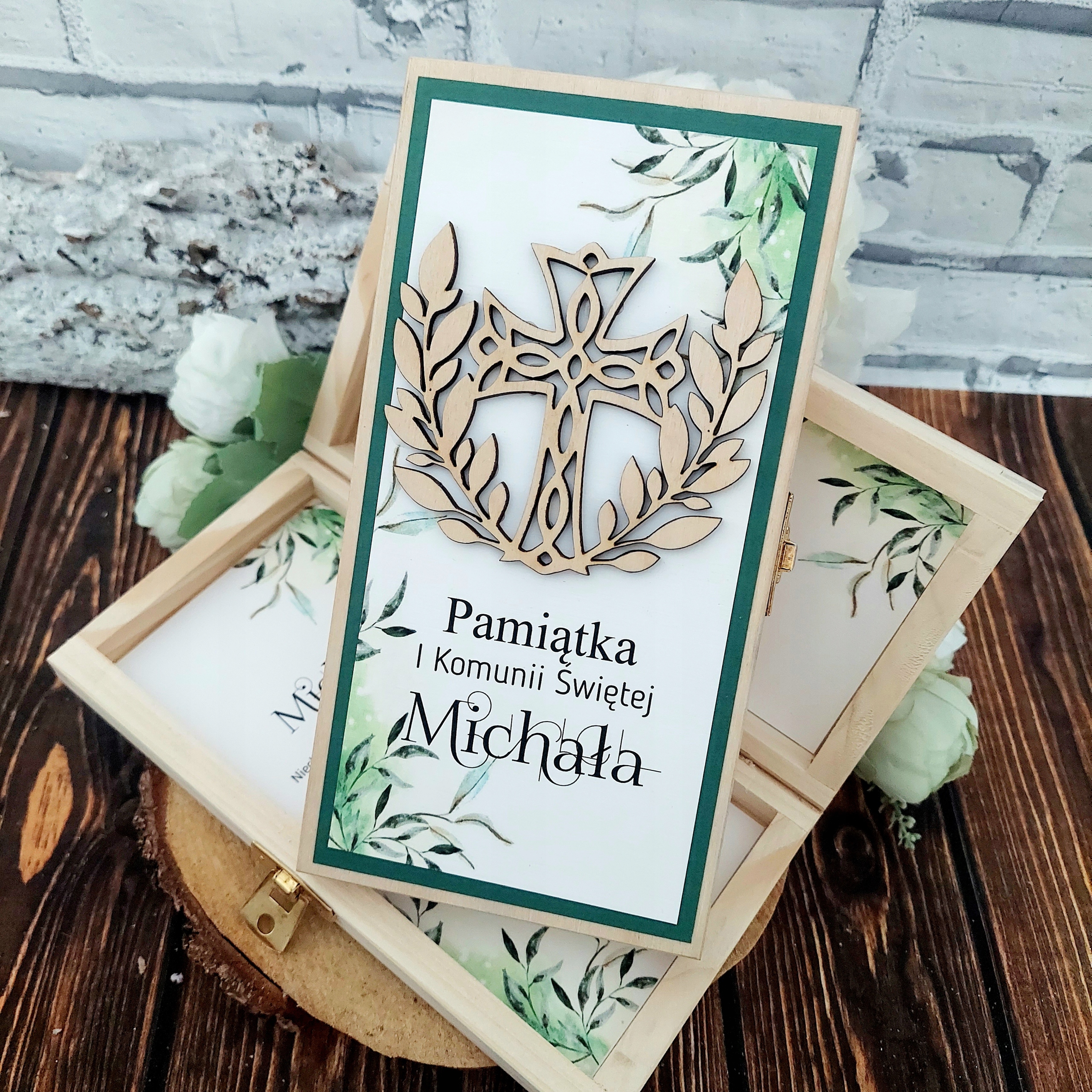 Pamiątka Pierwszej Komunii Świętej IHS * PUDEŁKO NA GOTÓWKĘ Kod producenta 0101