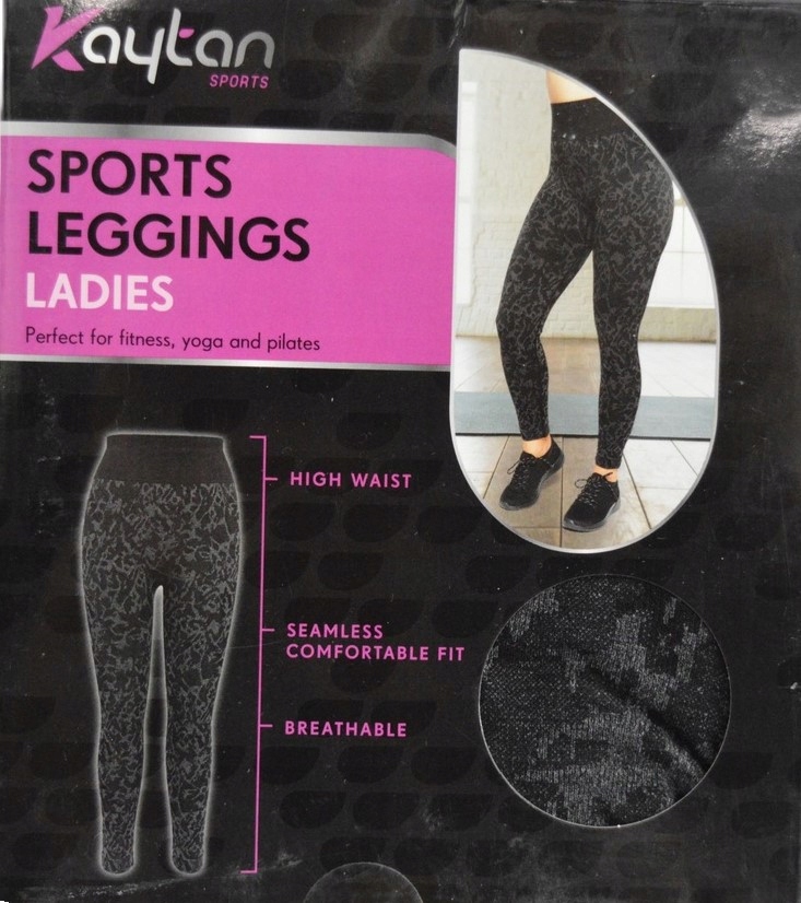 Kaytan Getry damskie Legginsy sportowe r.M Szary