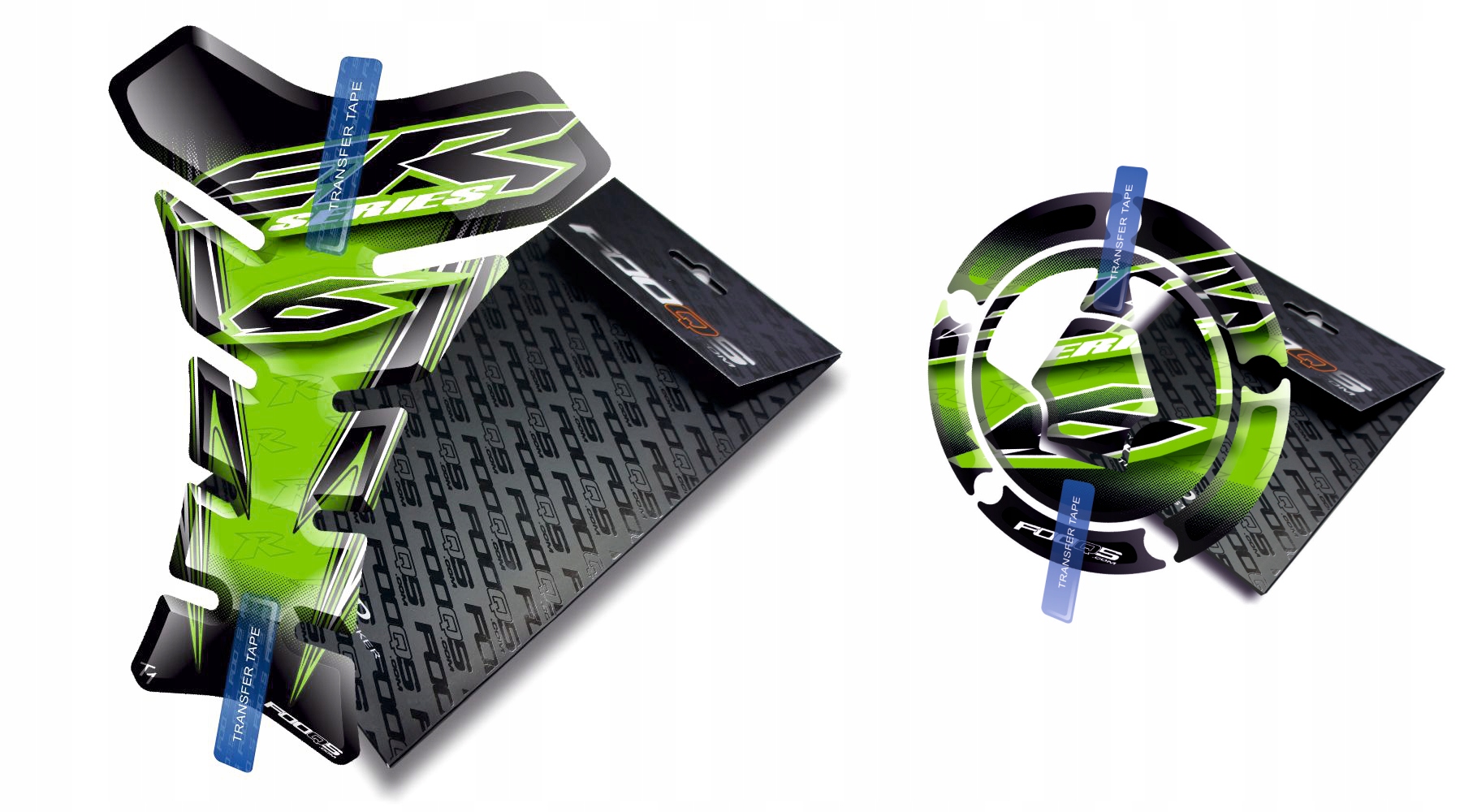 Tank-pad Cap-pad od firmy Fooqs pro Kawasaki ER-6-fn Zelený
