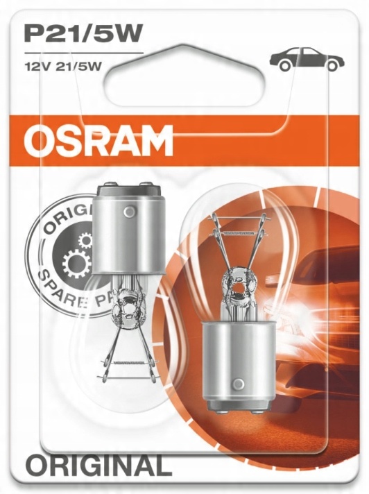 

2X Osram Original Żarówki P21/5W 12V 21/5W Duo