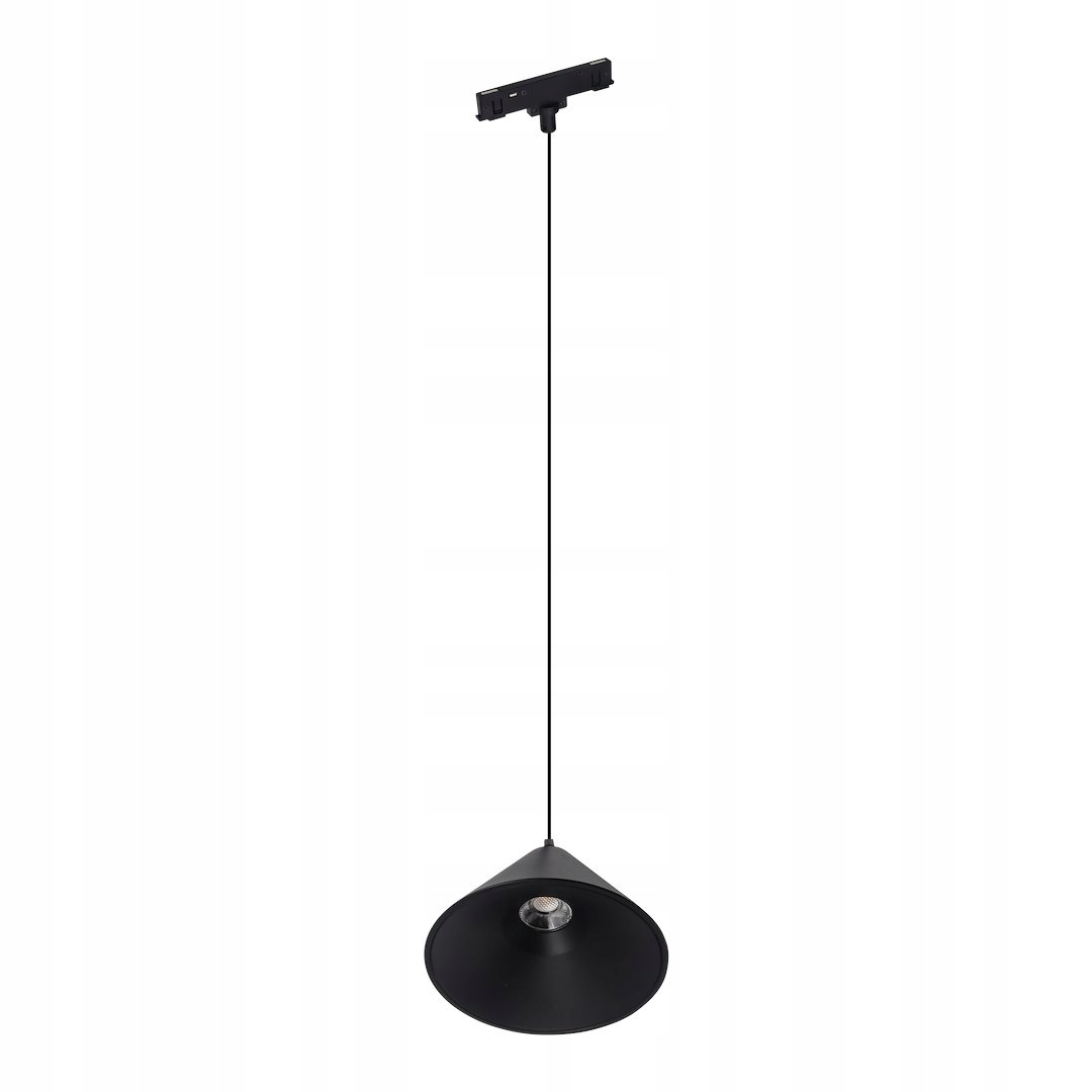 Magnetická kolejnicová lampa černá závěsný kužel cct led 7w 48v Milagro