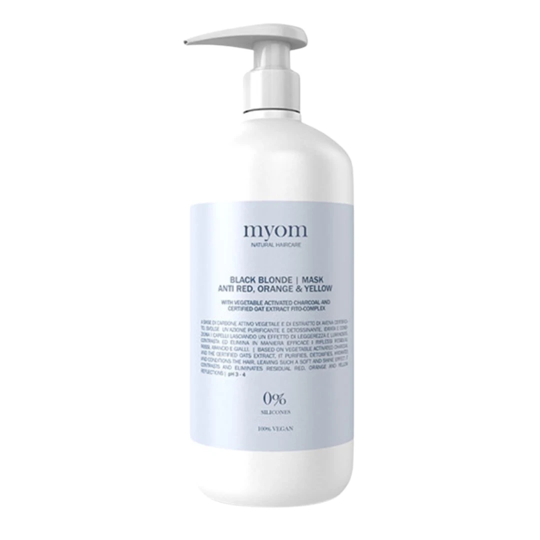 Myom Black Blonde Maska Do Włosów Z Aktywnym Węglem 1000ML
