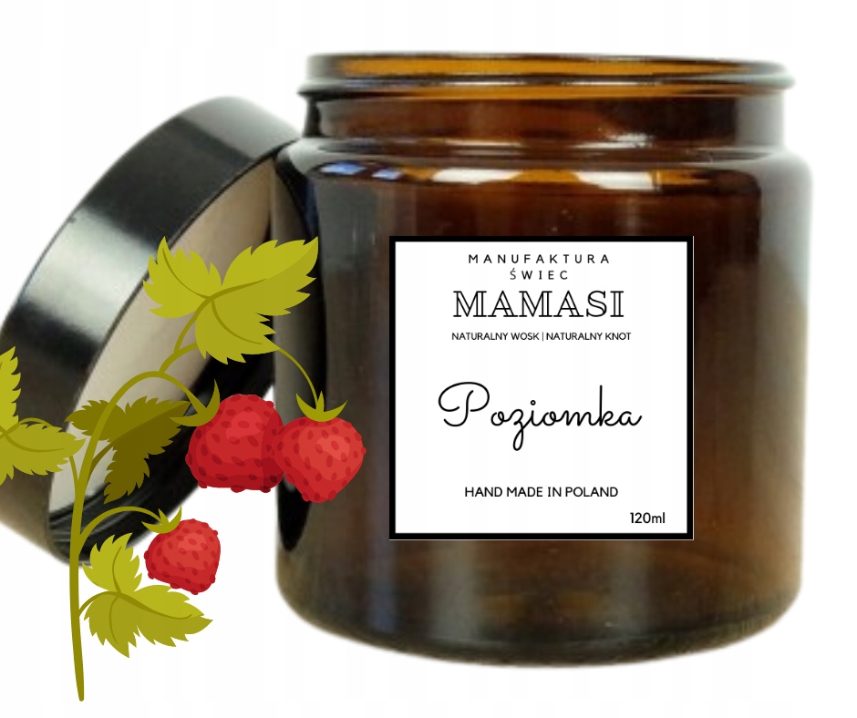 

Poziomka Sojowa 120ML Świeca , Świeczka