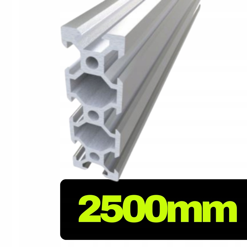 Hliníkový profil V-slot 2060 stříbrný o délce 250 cm