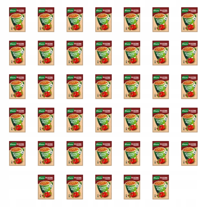 Knorr Horký hrnek – Gulášová polévka s těstovinami Instant v prášku 16 g X40