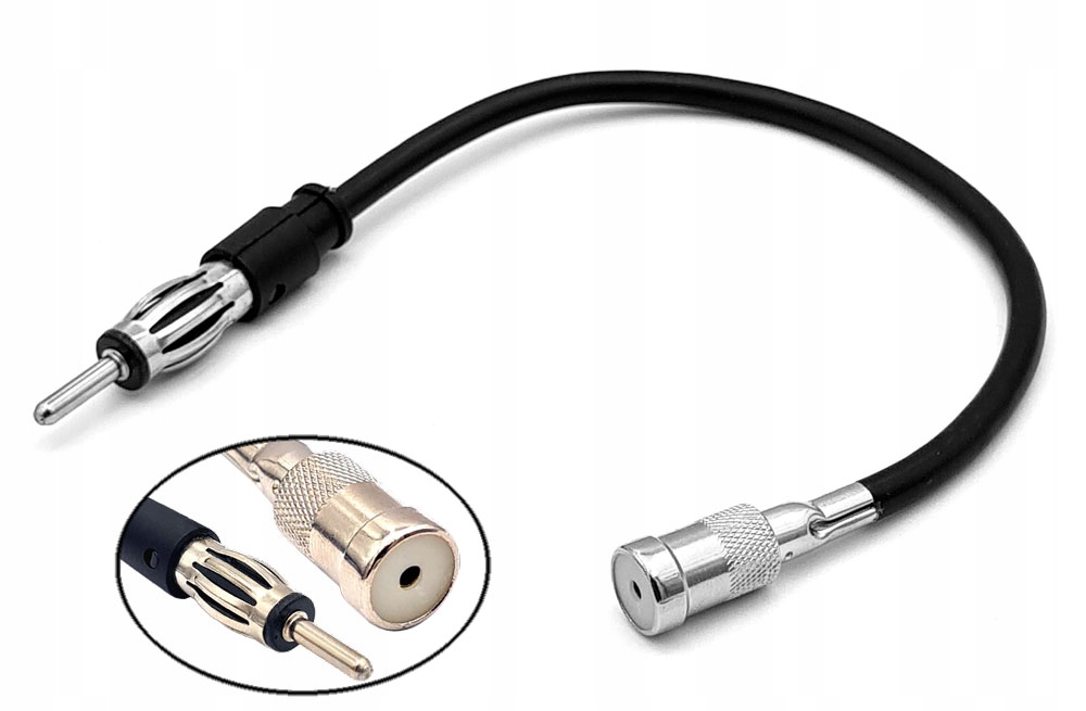 przejście gniazdo wtyk prosty Din Iso adapter redukcja