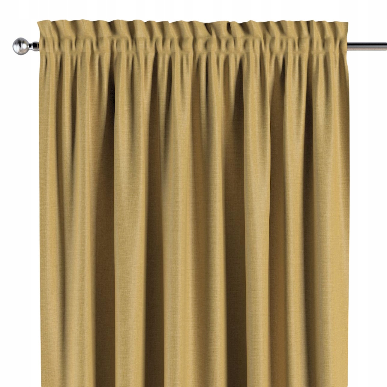 Záves na kanáli s ofinou 1 ks 130x260 cm žltý