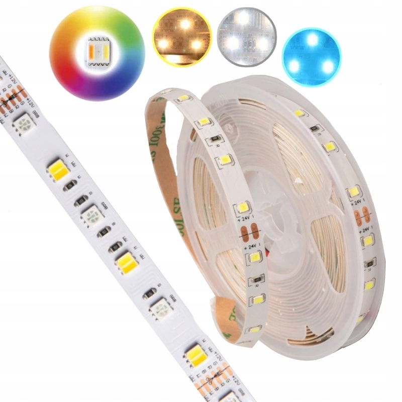 

Taśma Led 72W 12V Rgb+cct Wielokolorowa 5 metrów