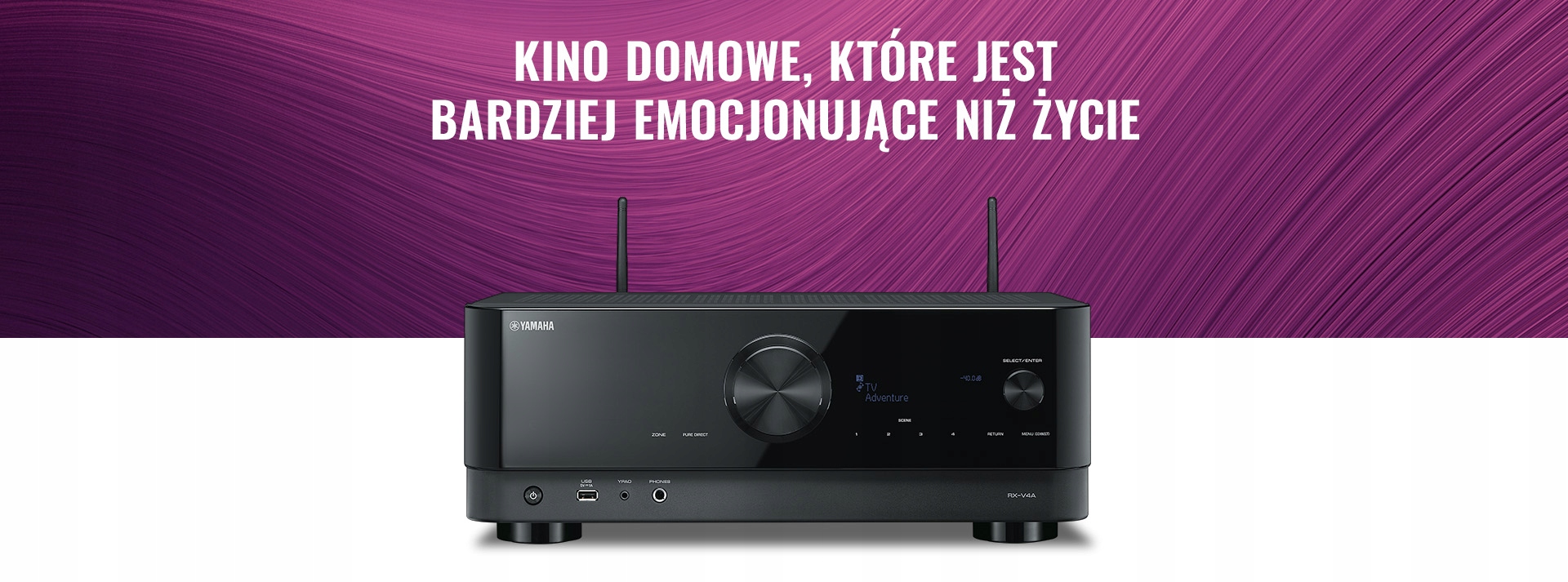 KLIPSCH R-600F + R-50M + R-30C + R-101SW + YAMAHA RX-V4A Wi-Fi 4K HDR10+ Waga produktu z opakowaniem jednostkowym 19.5 kg
