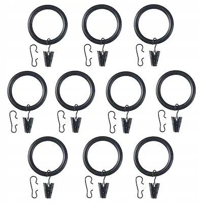 

Ikea Syrlig Kółko z żabką i haczykiem Czarny 38 mm