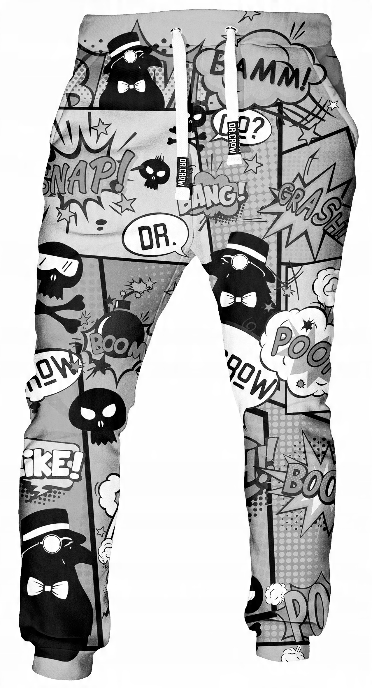 

M Spodnie Dresowe Print Dr.crow Komiks Grey S