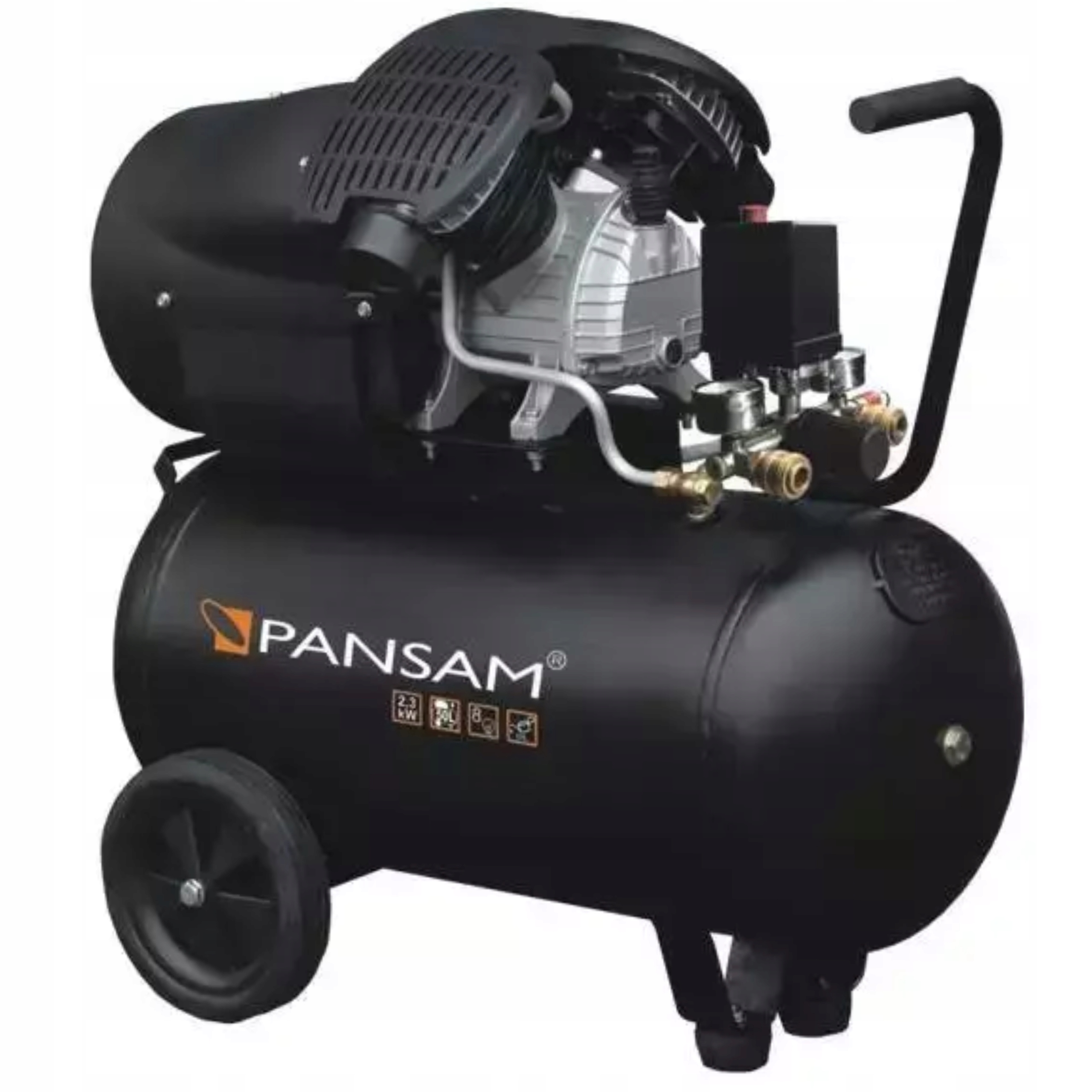 SPRĘŻARKA KOMPRESOR 50L PANSAM A077060 DWUTŁOKOWY