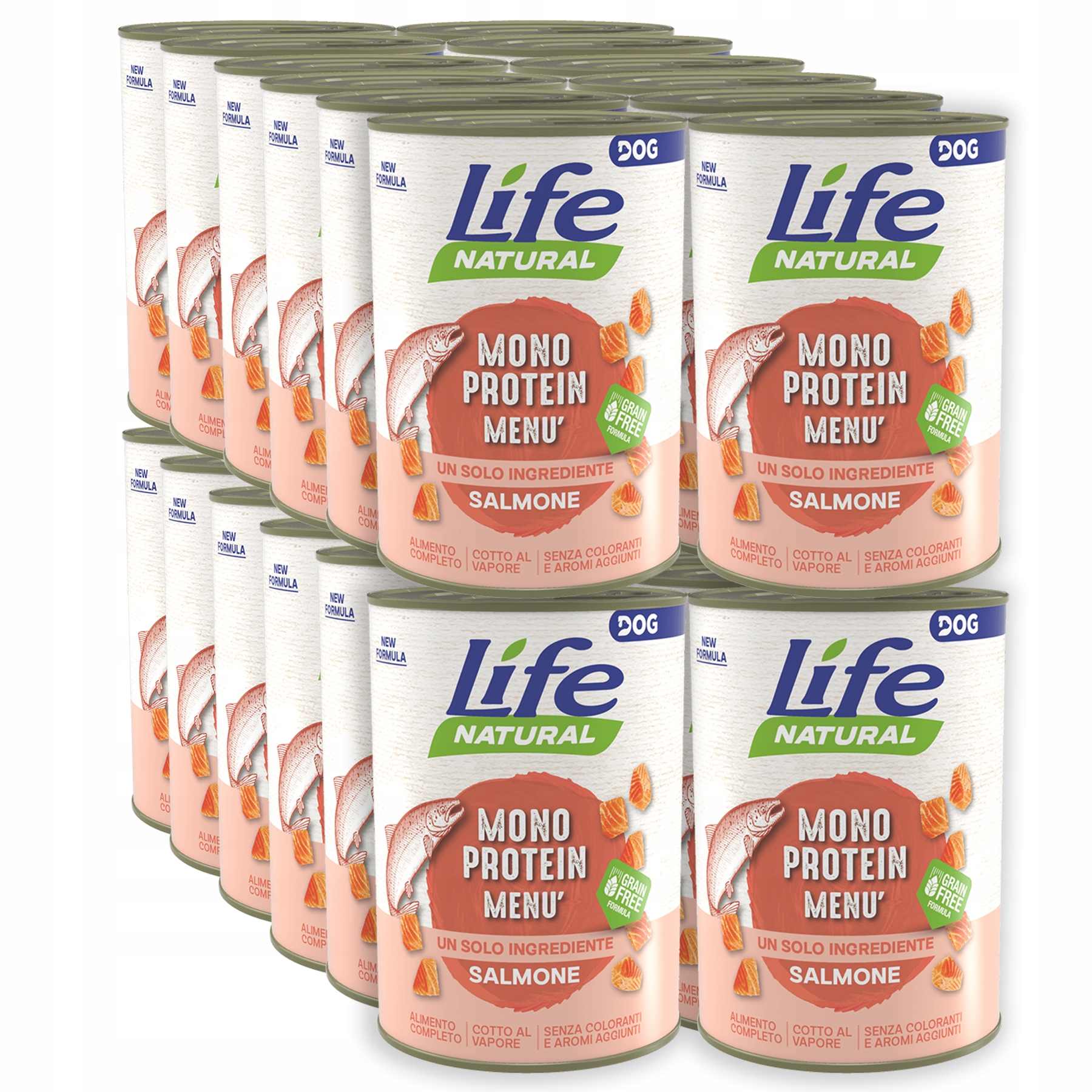 Life Dog Monoprotein Krmivo pro psa konzerva 400g Set 24x400g Losos