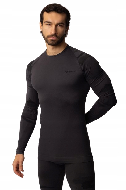 Spaio Koszulka Tactical długi rękaw szara camouflage r. XL