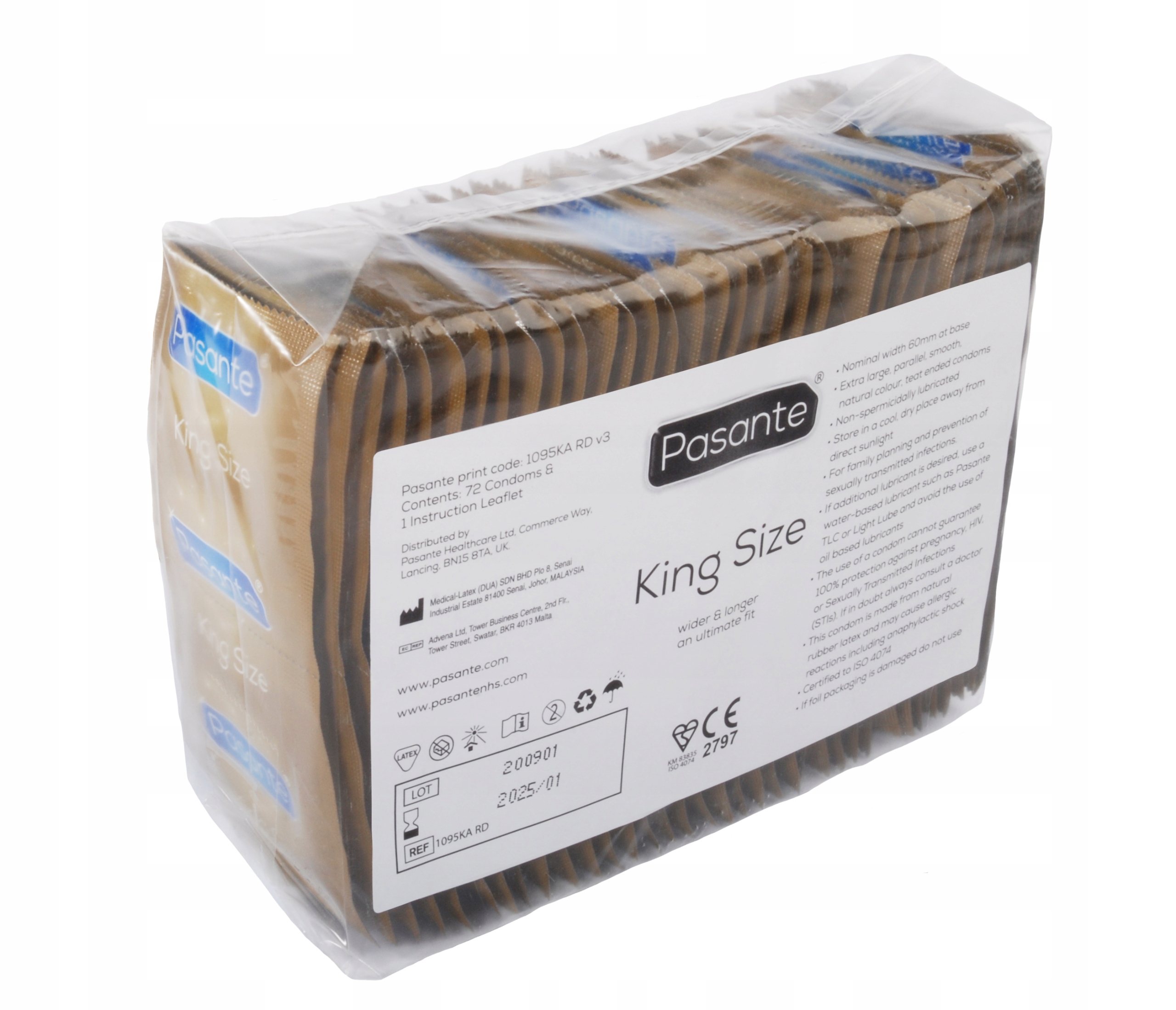 

Prezerwatywy Pasante King Size 72 Sztuki