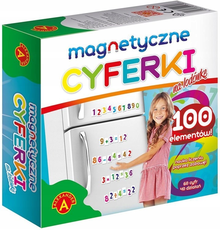 

Alexander Magnetyczne Cyferki Kolorowe 1132 100 El
