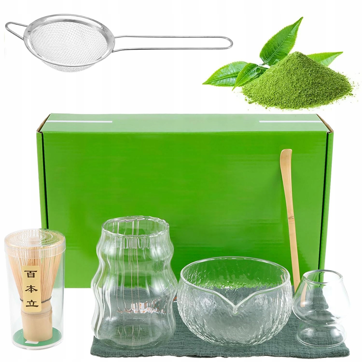 Zestaw Do Herbaty Matcha, 7-CZĘŚCIOWY Zestaw Japońską Miotełka Do Matchy