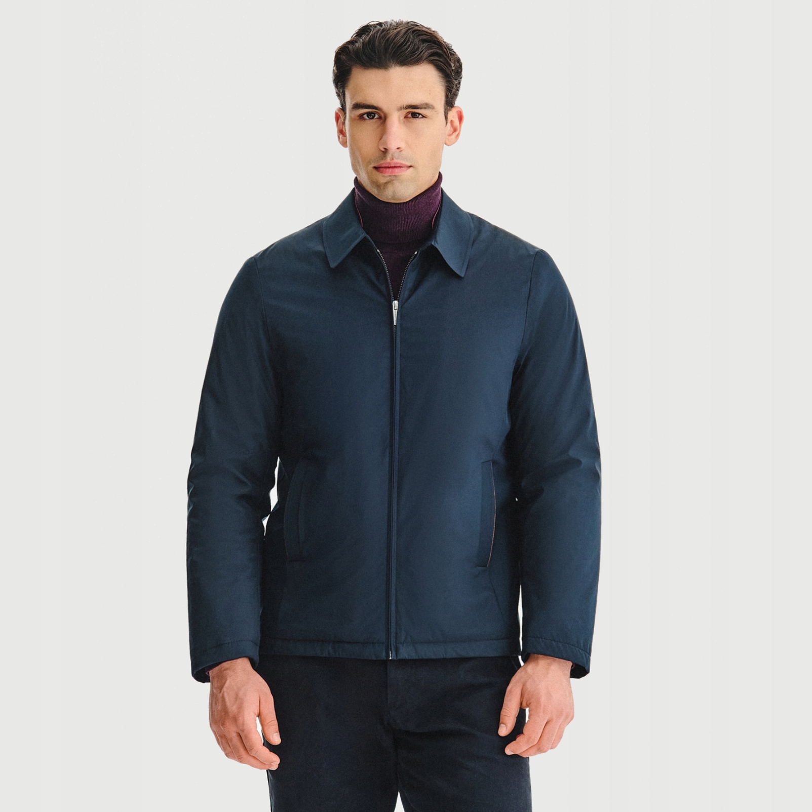 Pánská podzimní bunda v tmavě modré barvě Pako Lorente vel 48