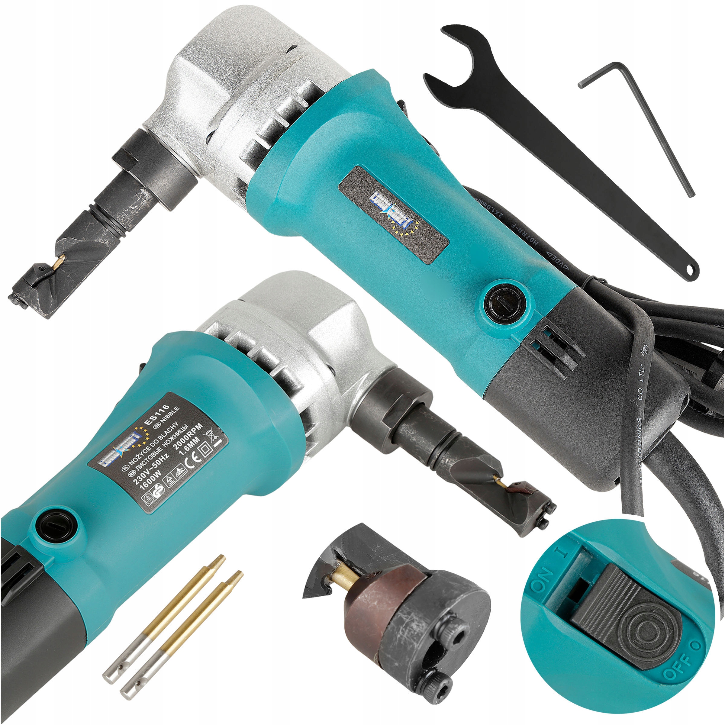 Nożyce Elektryczne Do Cięcia Blachy Falistej Skokowe Trapez Blachodachówka