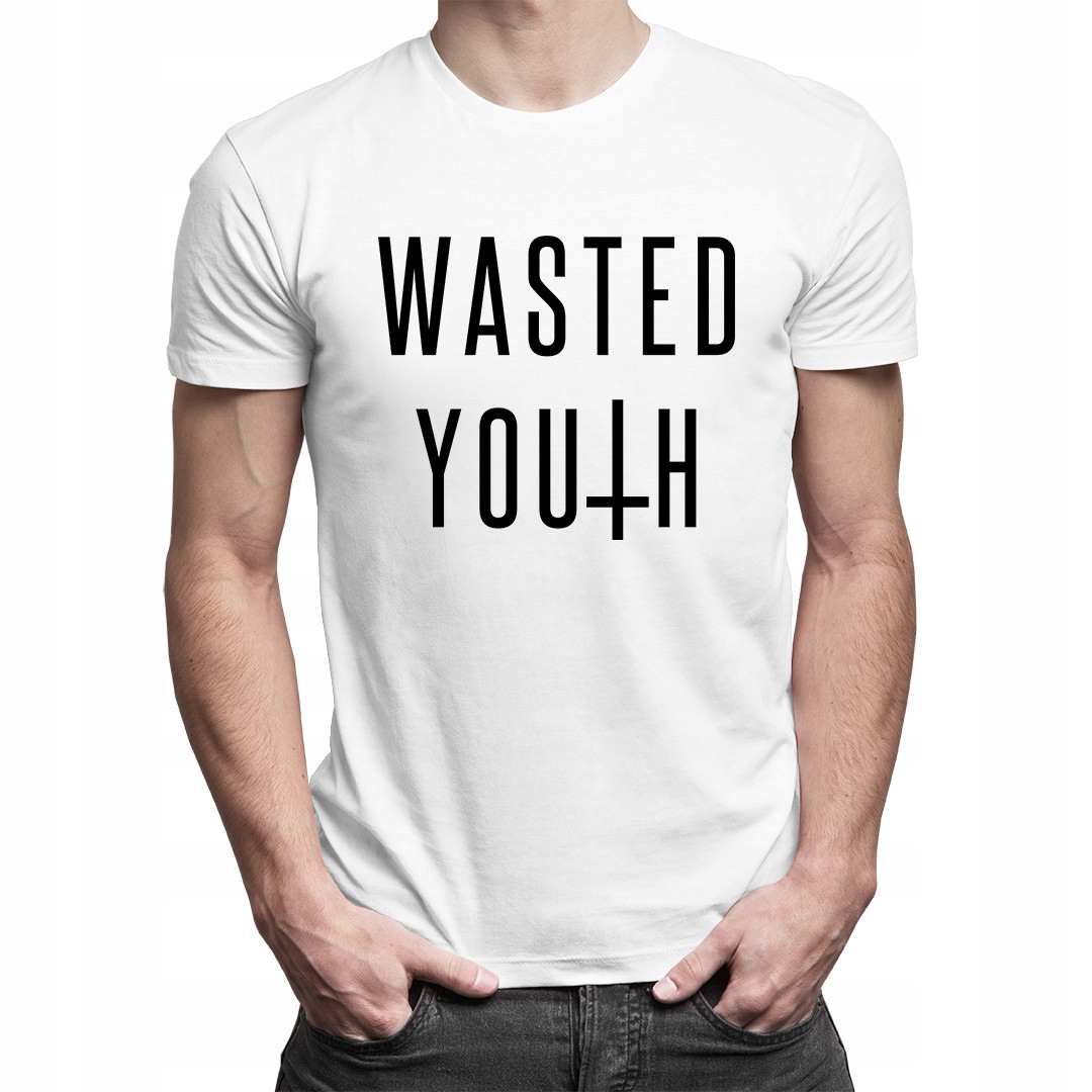 

Wasted Youth - koszulka męska zabawny nadruk