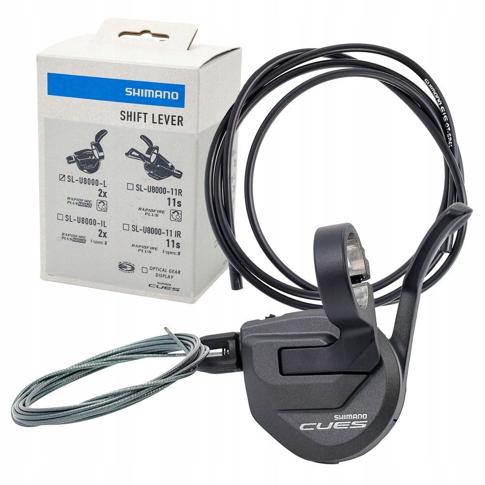 Manetka dźwignia przerzutki przedniej Shimano Cues SL-U8000L 2 rzędowa lewa