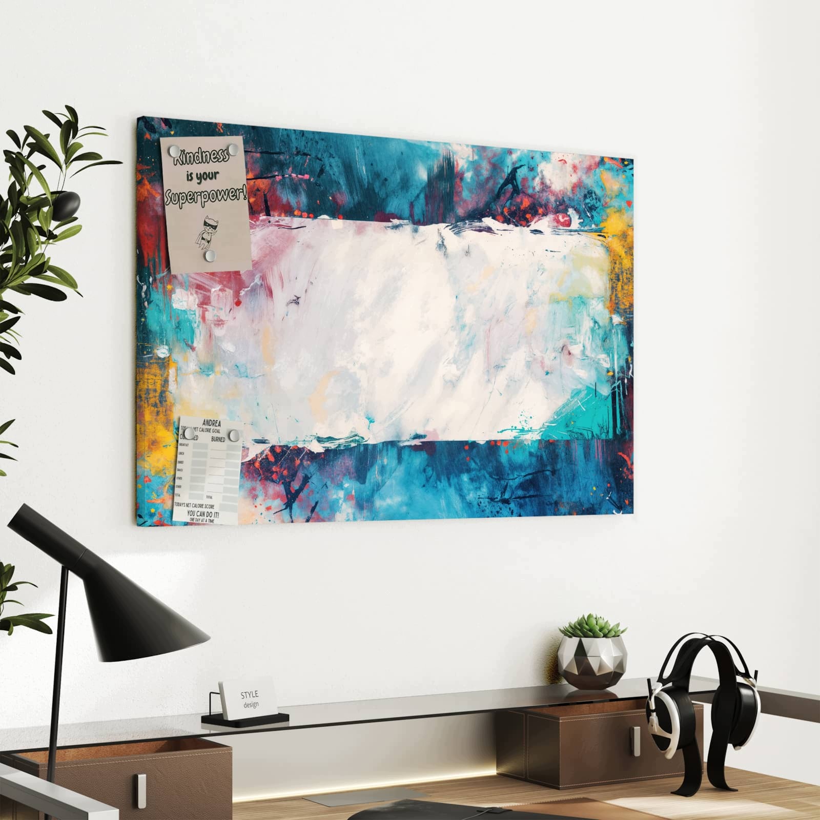 Magnetická tabule Abstraktní umění Tvar 60 × 40 cm