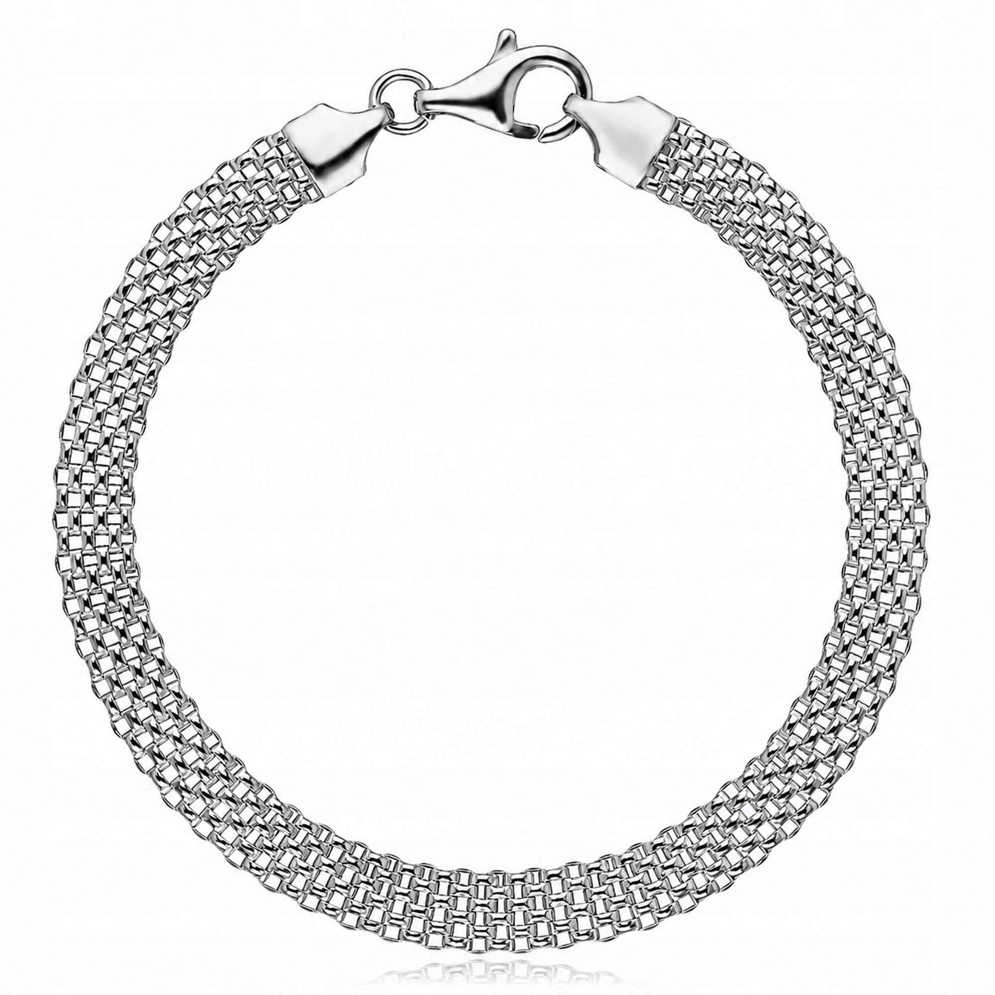 Náramek Tuba Stříbrný 925 Elegantní Dámský 20,5 cm