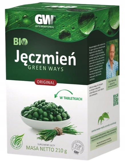 Green Ways Bio Jęczmień w tabletkach 600 tabletek 210 g Regeneracja