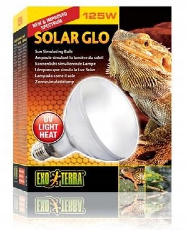 Exo Terra Solar Glo 125W Uva/uvb Tepelné+sluneční Světlo E27 (220.1820)
