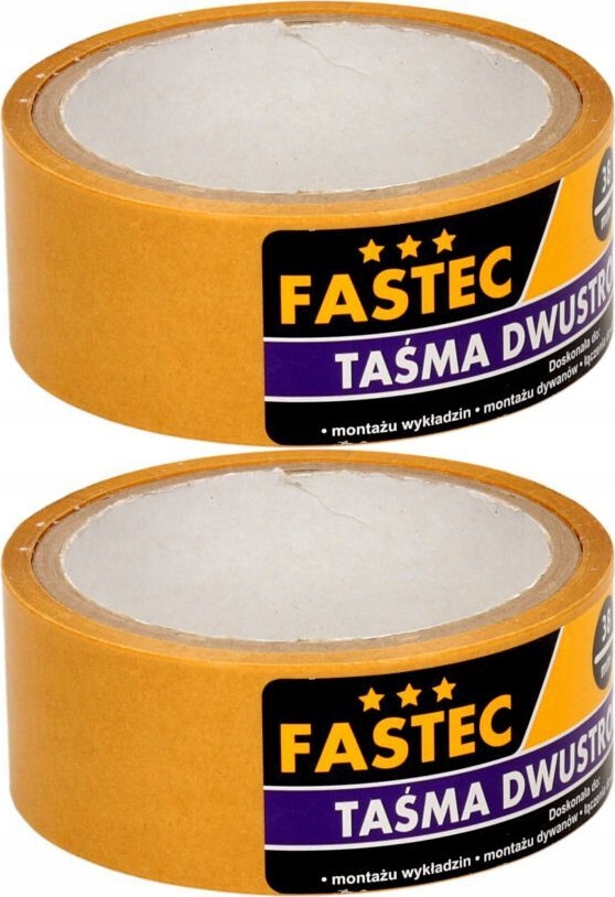

Taśma dwustronna Fastec Hot-Melt 48mm-25m biały x2