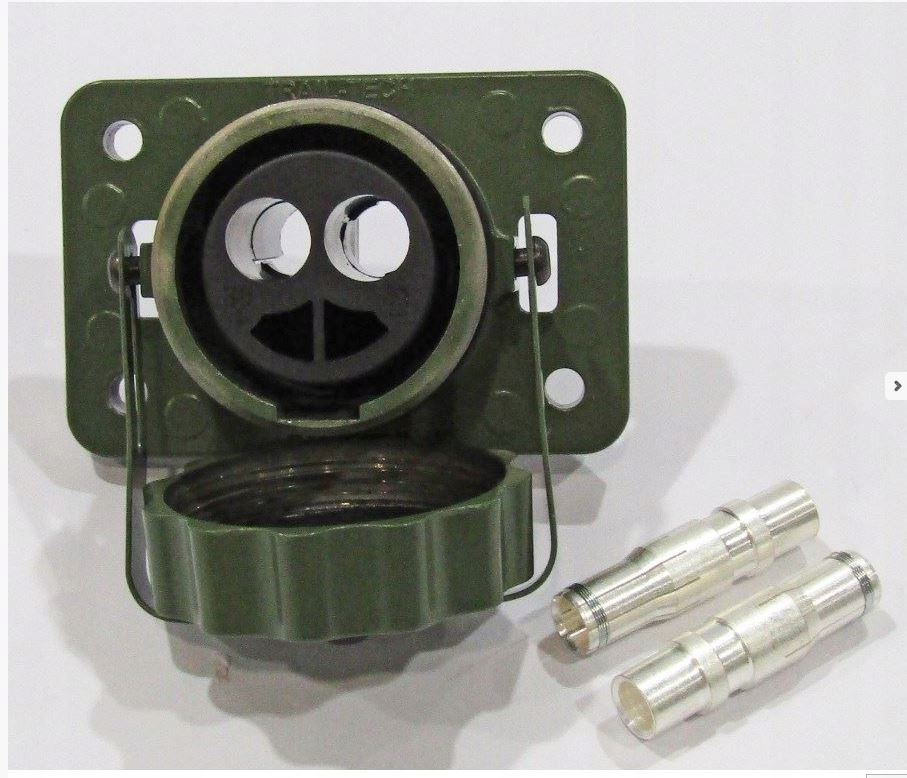 GNIAZDO 2-POLOWE METALOWE 2X50MM2 SKRECANE NATO 24V 200A