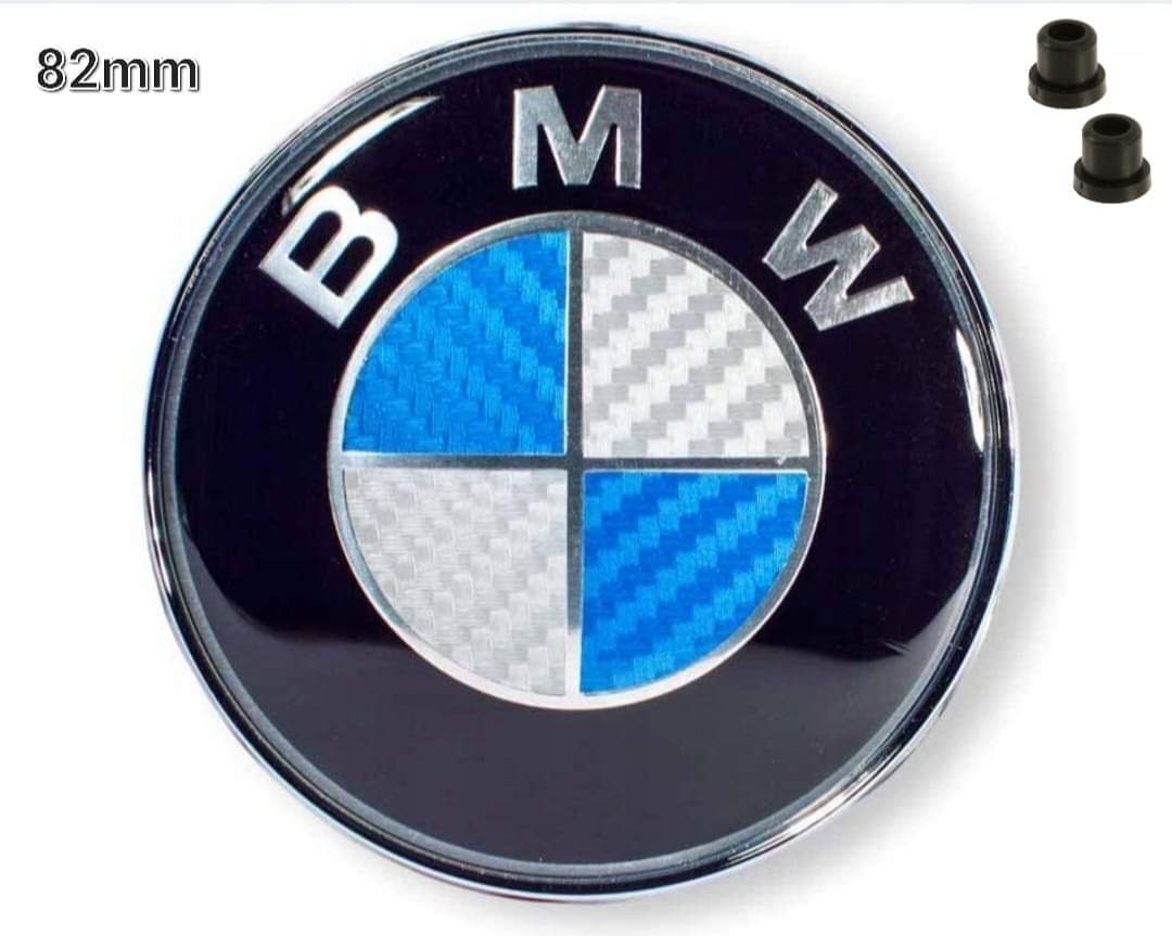 

Bmw Logo 82mm Na Maskę Klapę Carbon Tulejki 2X