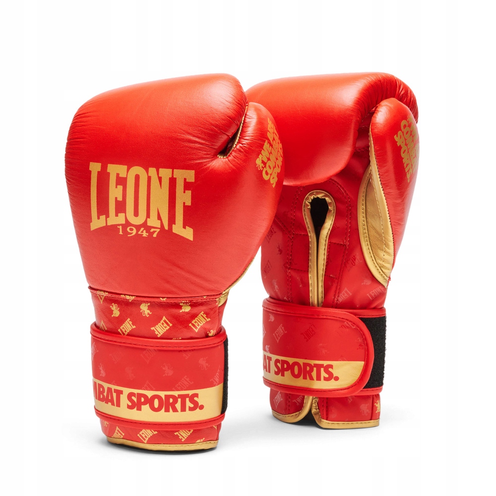 Boxerské rukavice Leone 1947 Dna GN220 červeno zlaté velikost 14 oz