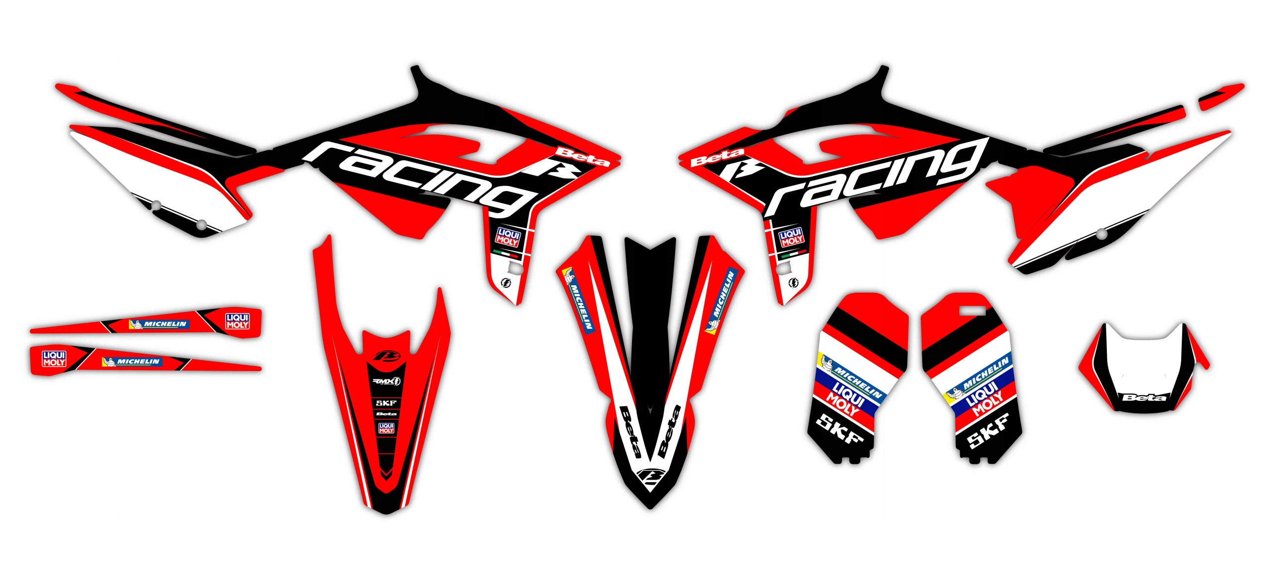 Dýha Samolepky na motor Beta Rr 2020 2021