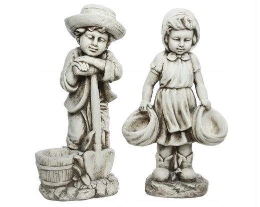 Stojaca záhradná socha dievča chlapec záhrada