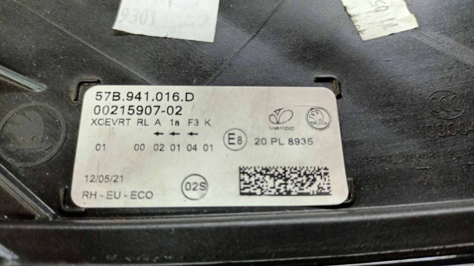 light right FULL LED SKODA KAROQ 2017R