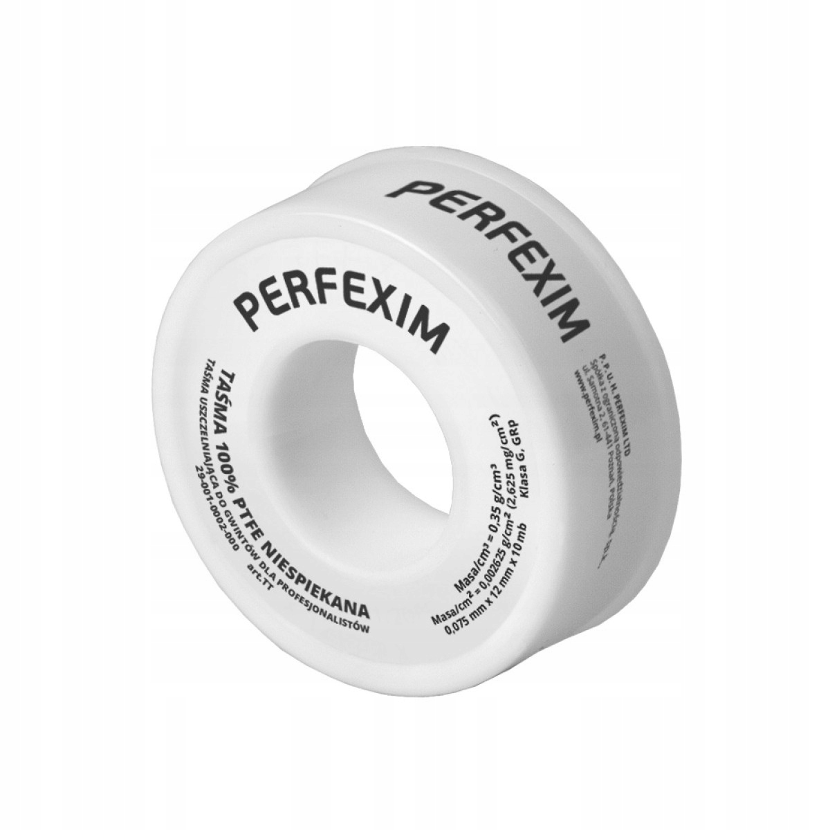 PERFEXIM TAŚMA TEFLONOWA TT BIAŁA 10m 29-001-0002-000