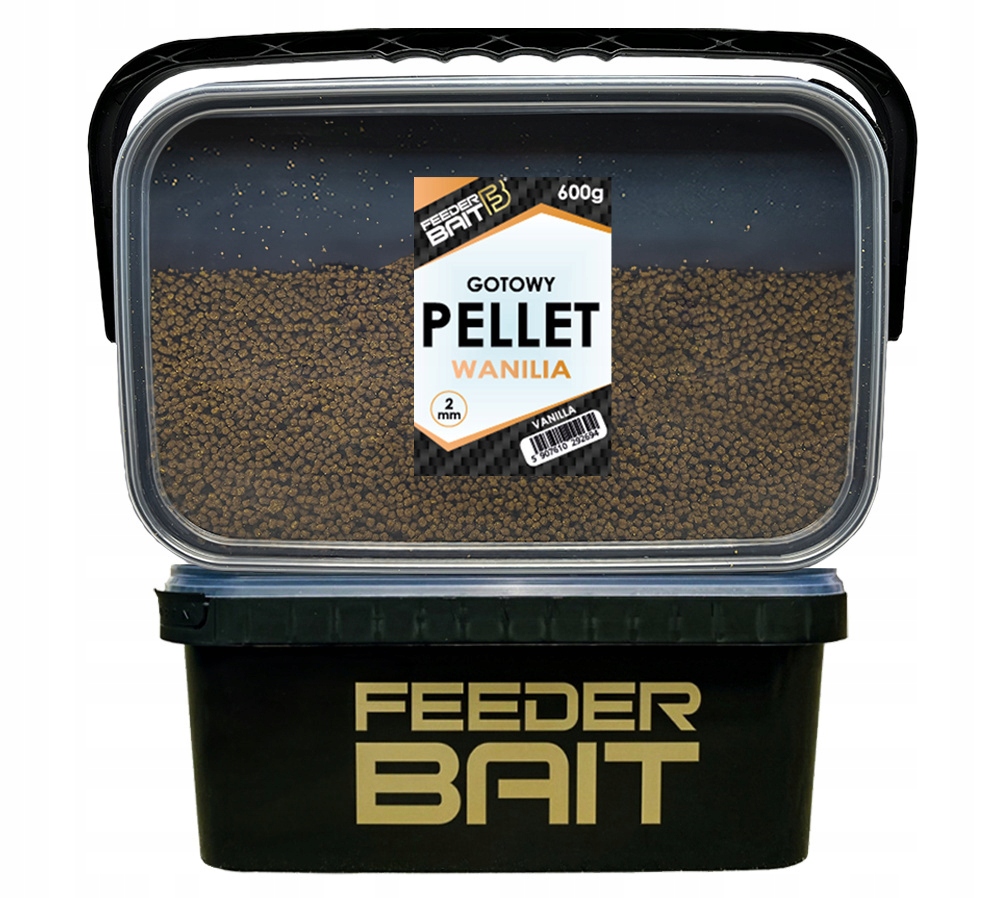Pellet Gotowy Feeder Bait w wiaderku 2mm Wanilia