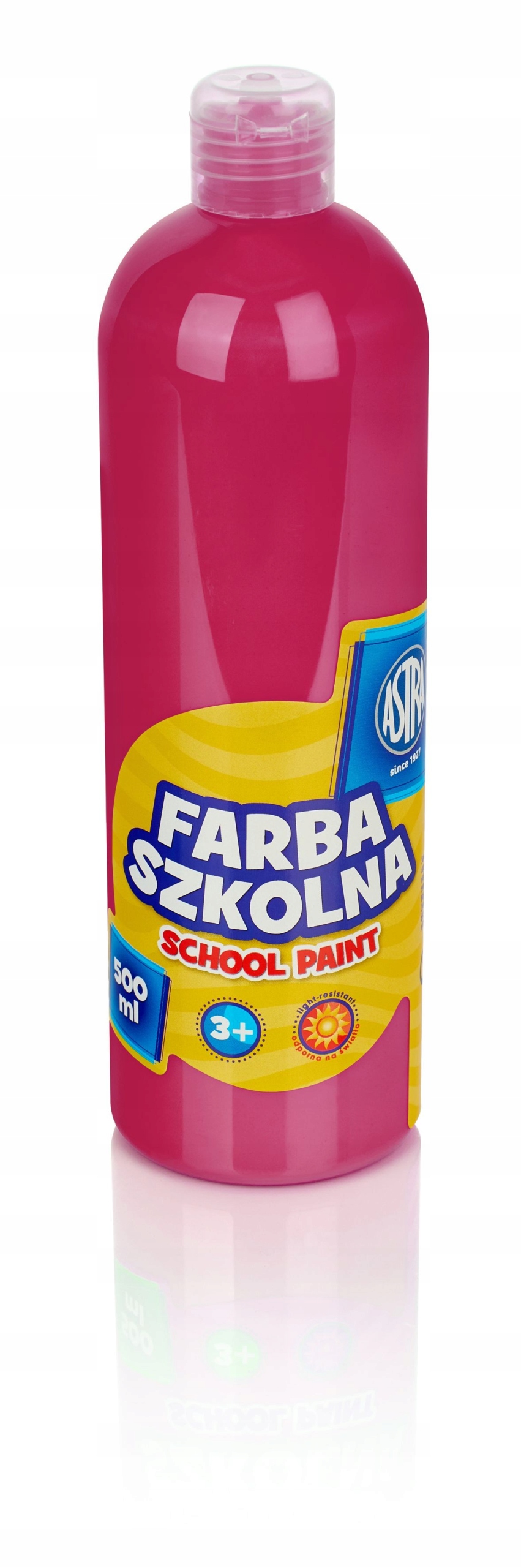 

Farba szkolna 500 ml, różowa, Astra