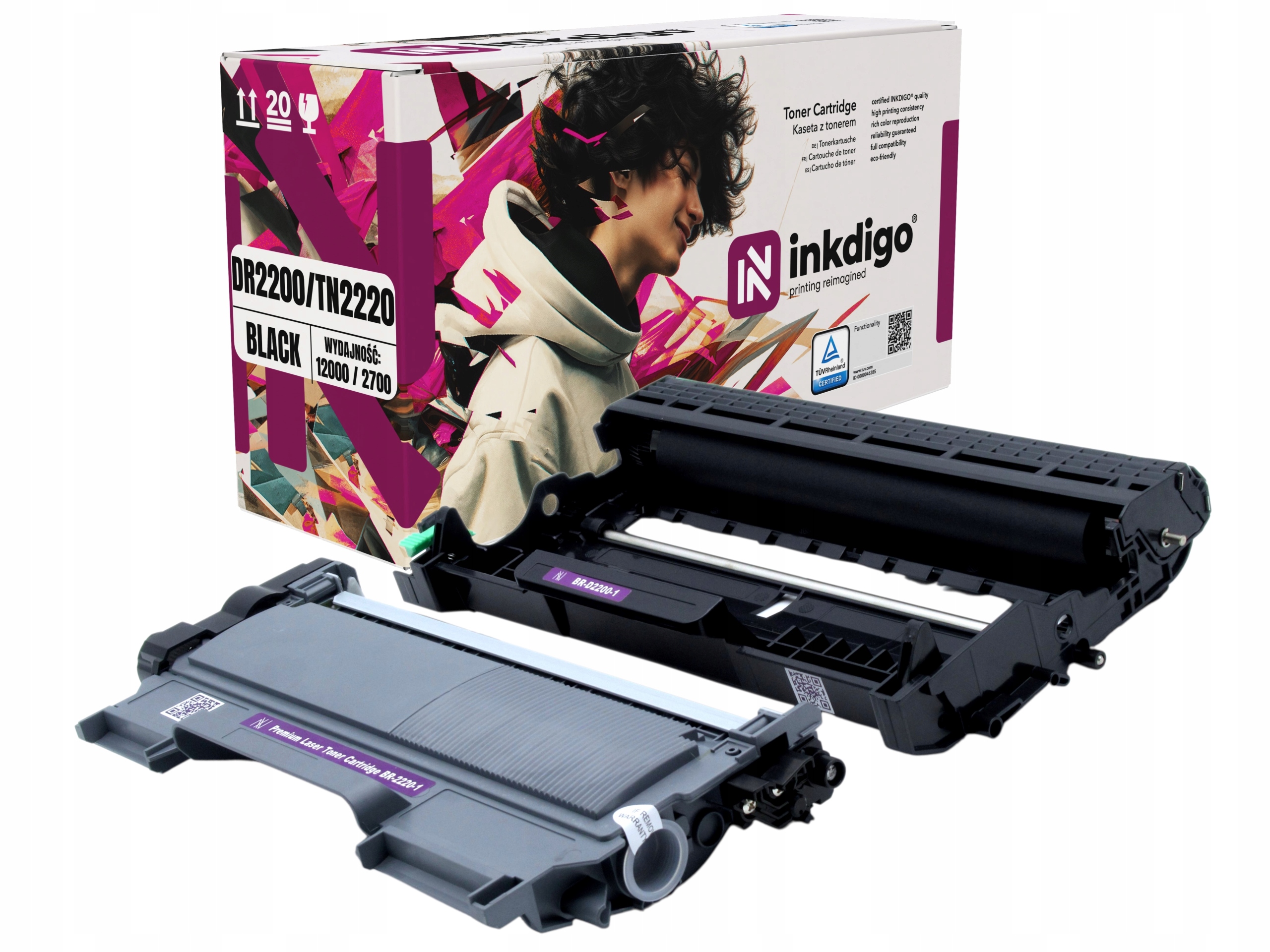 Alphaink 2 Toner Compatibili Sostituzione Per Brother TN2220 - Foto 9