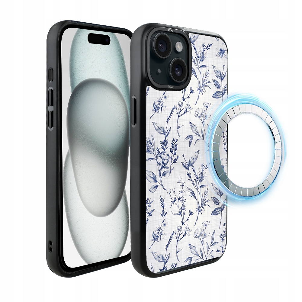 Pouzdro pro iPhone 15 Ibizu DropGuard Matt s MagSafe, Azurové šeptání