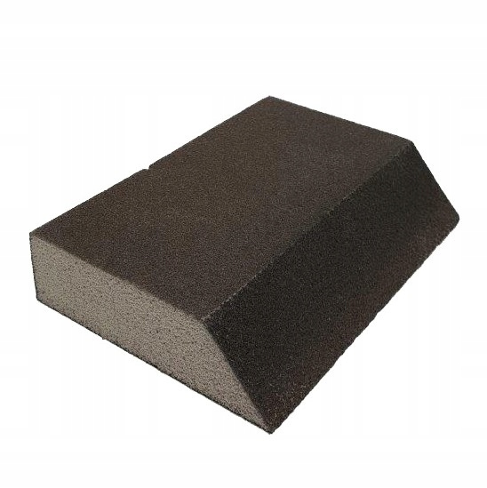 Gąbka Ścierna Klocek Gr 220 do Gładzi Gipsowych Drewna Farby 100x80mm