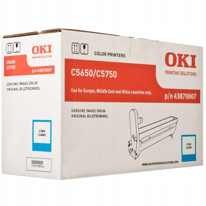 Oki originál obrazový válec pro modrý toner do C5650/5750 (20 000 stránek)