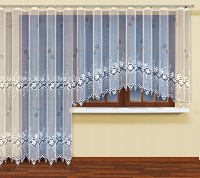 Záclony balkónové záclony husté 200x230 300x160 Royal Balkónový komplet Haft