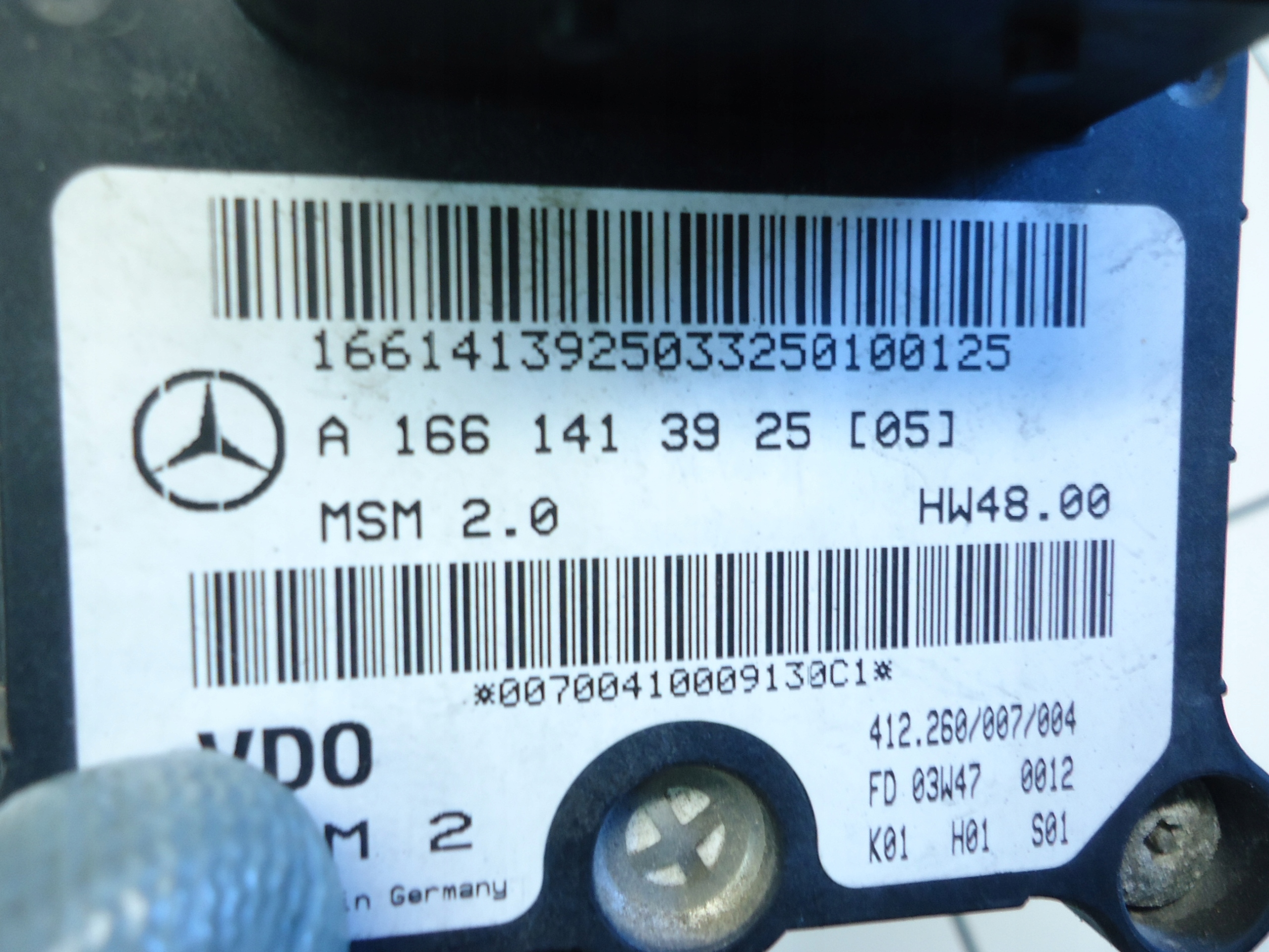 MERCEDES A W168 1.7CDI 1.9 throttle flap A1661413925