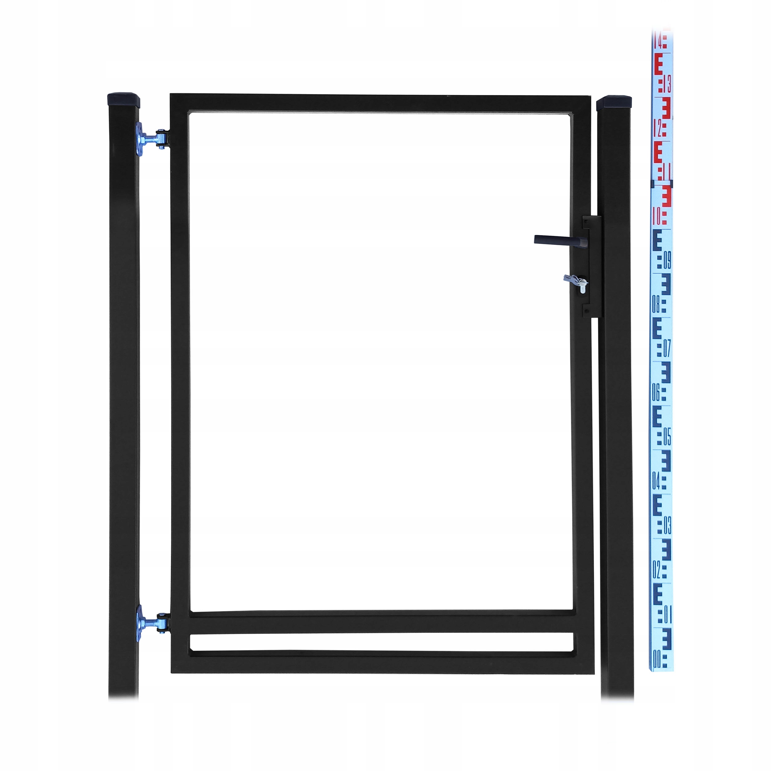 Bránka Rámeček pro štafle a panely 130 cm Černá Ral 9005 Sloupky štaflí