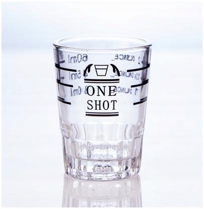 Kieliszek barmański szklany z miarką 60 ml