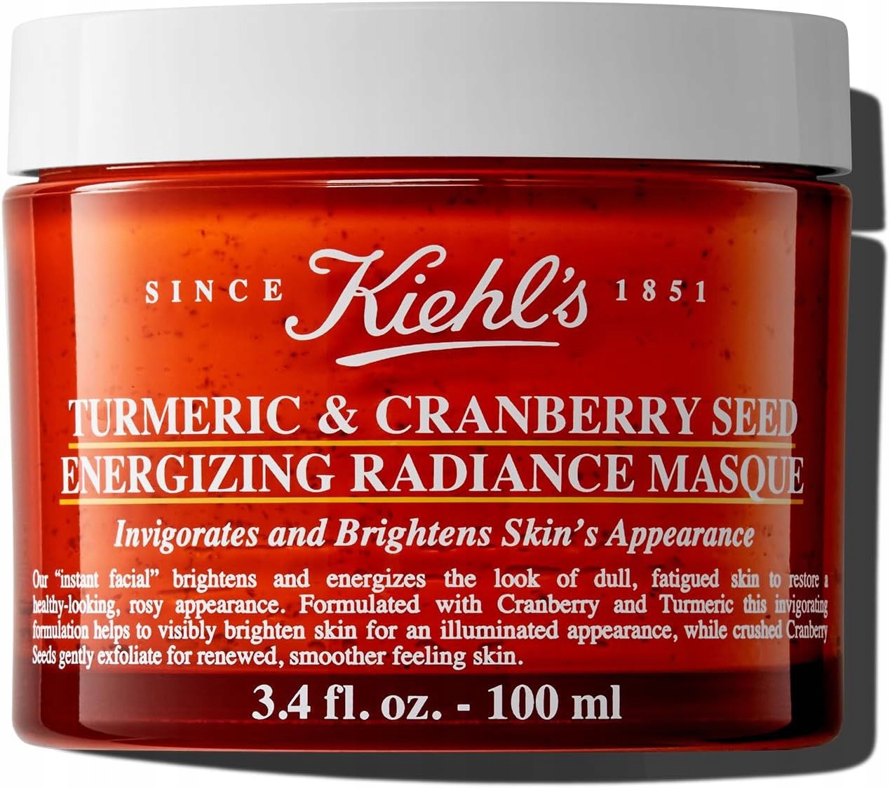 Kiehl's Rozjasňující A Osvěžující Obličejová Maska S Kurkumou A Brusinkovými Semínky (energie)