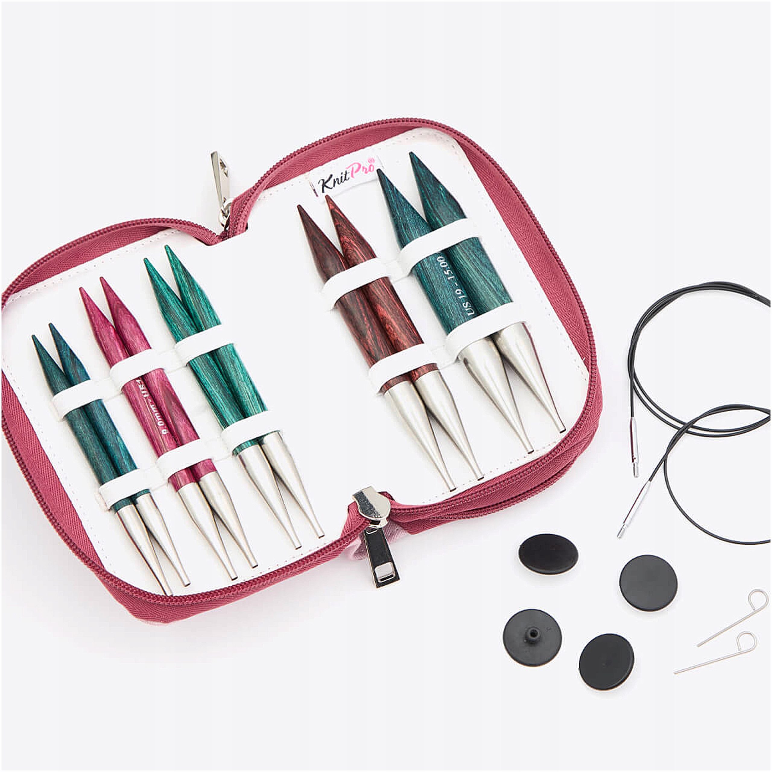 Sada výměnných dřevěných drátů Chunky 13cm Knitpro Dreamz